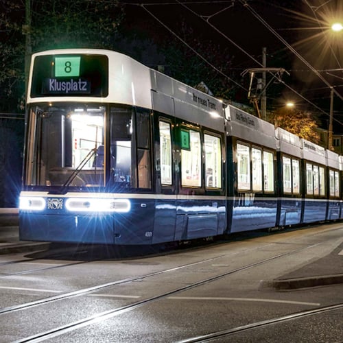 Panneau de destination du tramway